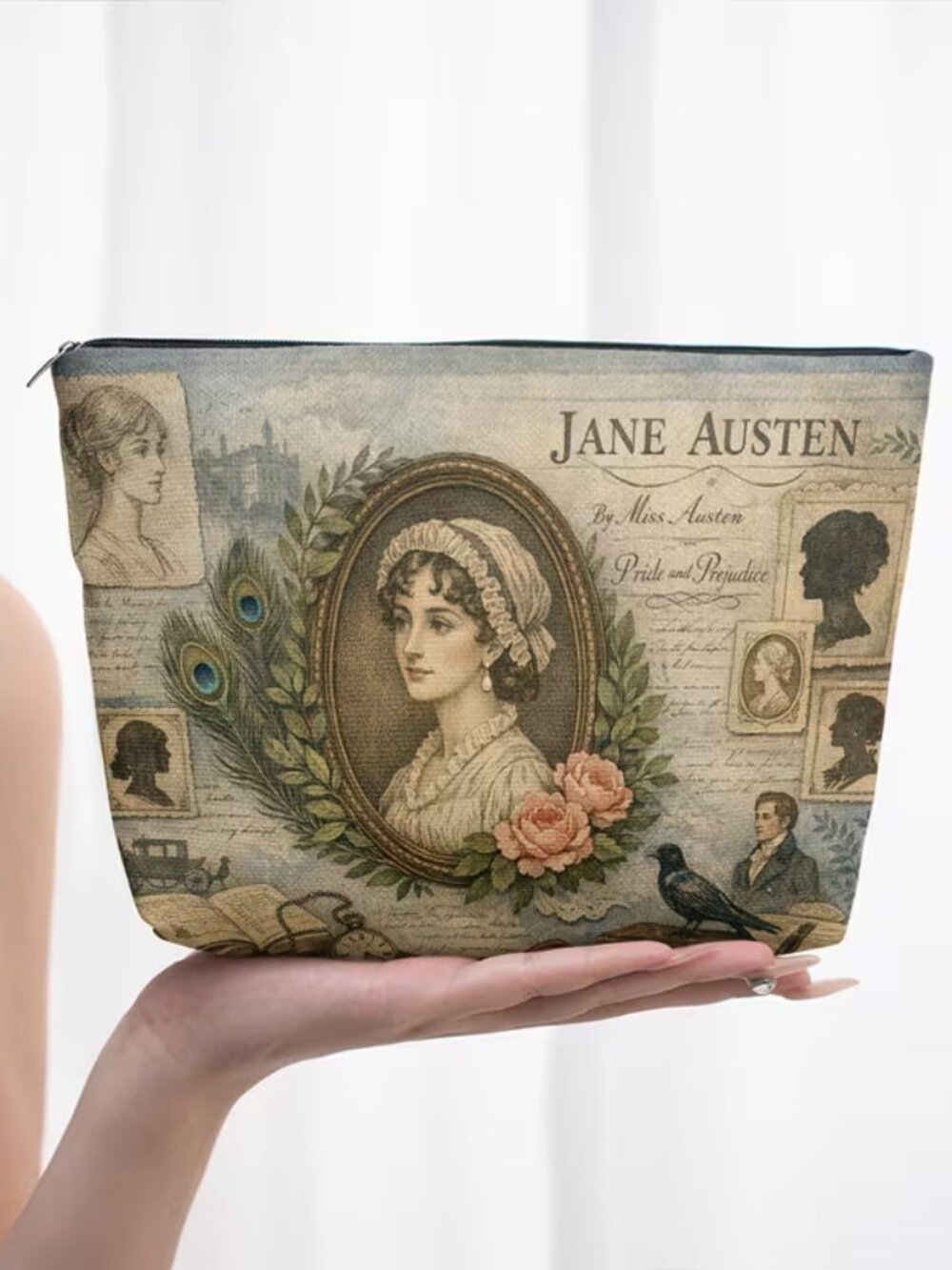 Jane Austen Canvas Cosmetic Bag (BRAND-NEW & REALLY PRETTY!)